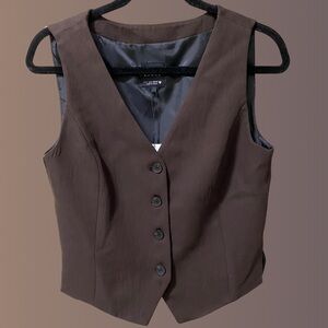 NWT Chocolate Brown Vest